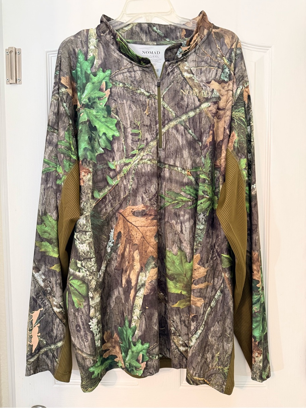 Nomad NWTF Camo 1/4 Zip Outdoors Pullover  Turkey Hunting Mossy Oak Men’s XXXL